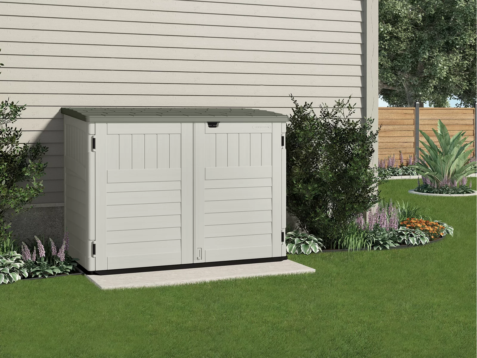 【Storage Shed】Resin Outdoor 2-Container 5'10