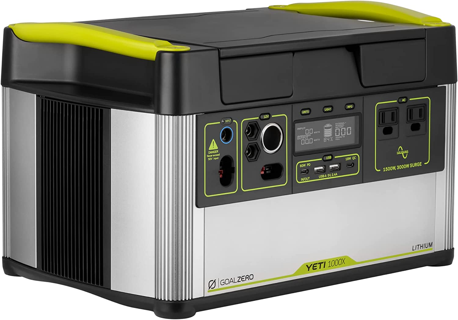Goal Zero Yeti 1000 Core + Ranger 300 Briefcase Solar Generator for Camping, Tailgating, and Emergency Power